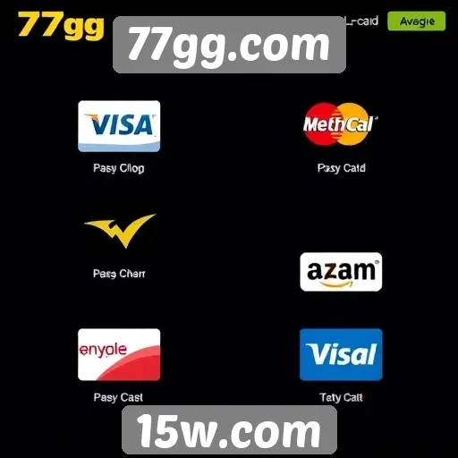 Sistemas de pagamento disponíveis no 77gg.com